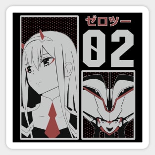 002 Zero Two Sticker